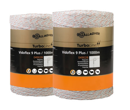 Gallagher Duopack Vidoflex 9, 2 x 1000 m, weiss
