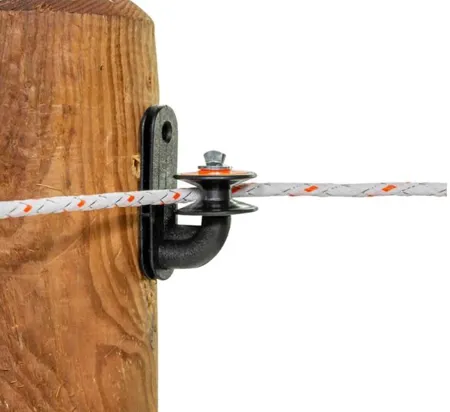 Gallagher Isolateur d’angle à poulie pour piquet bois