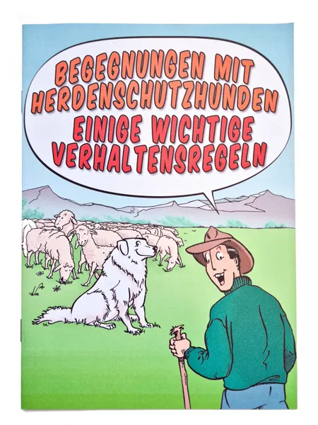 Comic Begegnung mit Herdenschutzhunden (10 Stück)