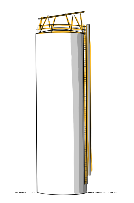 Sicheres Arbeiten auf dem Silo