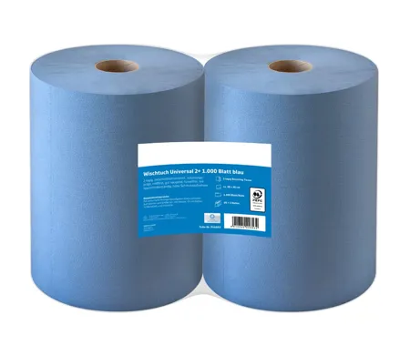 Wischtuch UNIVERSAL 2 lagig, 2 Rollen a 1000 Blatt
