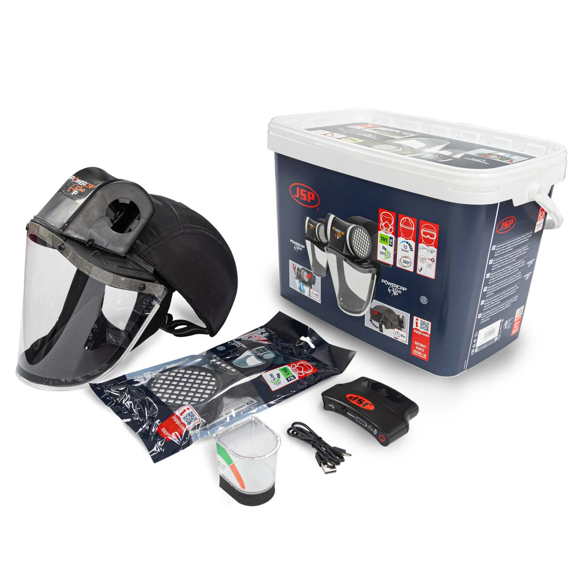 JSP POWERCAP ACTIVE IP Gebläsekit mit Partikelfilter
