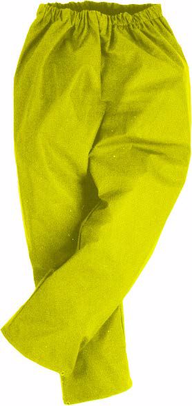 Pantalon arc-en-ciel jaune Flexothane, Action