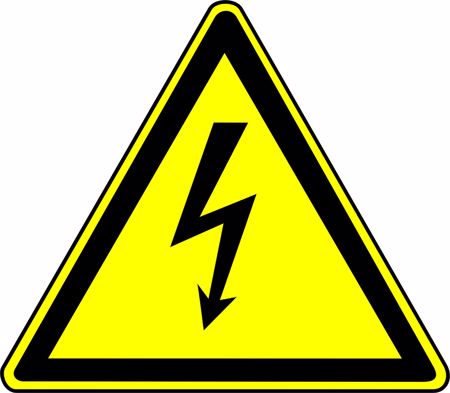 Signal de danger "Danger électrique", autocollant, 20x20 cm, Action
