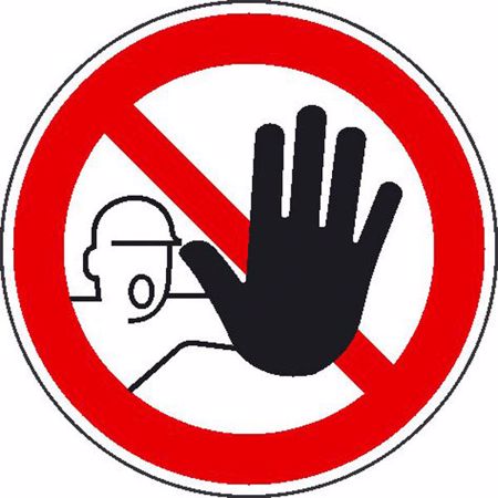Verbotszeichen Zutritt für Unbefugte verboten, Alu, Ø 20 cm