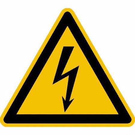 Signal de danger "Danger électrique", autocollant, 10x10 cm