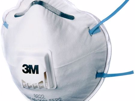 3M Einwegmasken 8822 FFP2 mit Ventil, 10 Stück