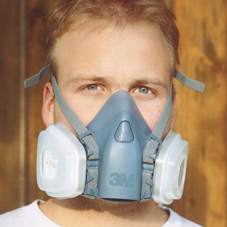 3M Atemschutz-Halbmasken-Set 7500  (inkl. 5 Paar P2-Filter trapezförmig)