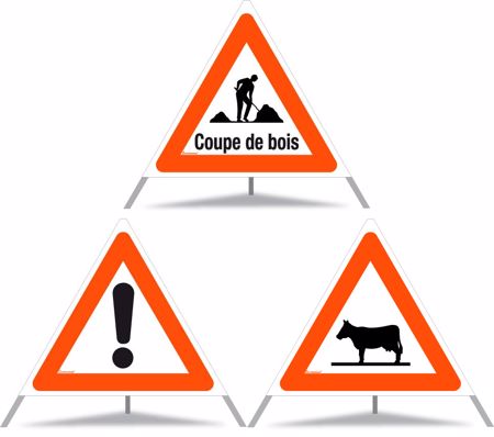 TRIOPAN Faltsignal 90 cm, nicht reflektierend