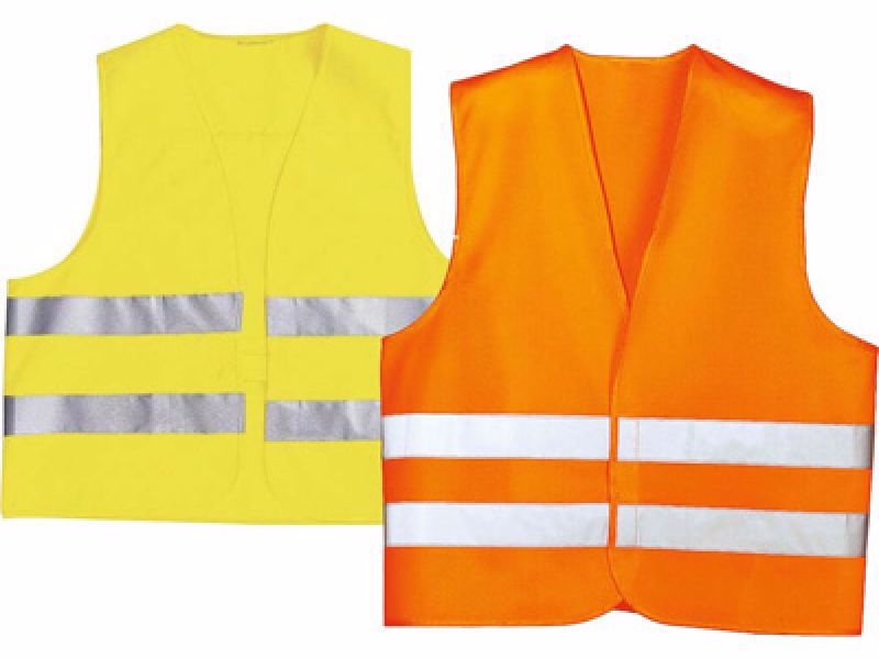 Gilet de signalisation EN471 securite jaune ou orange