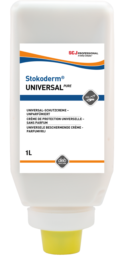 Crème protectrice hydrofuge Stokoderm UNIVERSAL PURE, Recharge 1000 ml